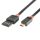 USBF_3 Home USBF 3 töltőkábel, 2 oldalú, fordítható, USB-A dugó, microUSB-B dugó, 3m, 2,1A, adatkáb