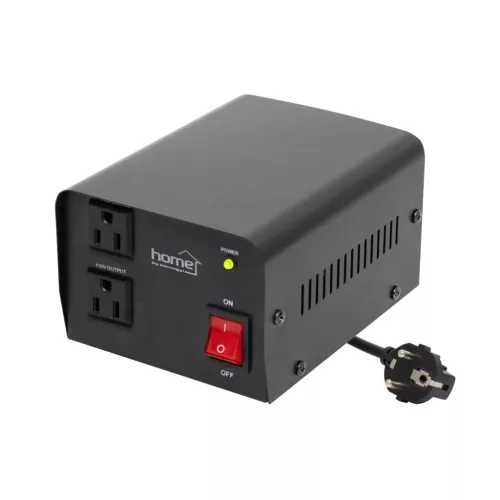 VTF200VA HOME VTF200VA feszültségátalakító, max.200VA, 230V/110V transzformátor, dupla 110V kimenet