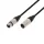 XLR3 SAL XLR3 audio kábel, XLR dugó / XLR aljzat, 3 méter, 6mm, fém, réz vezeték