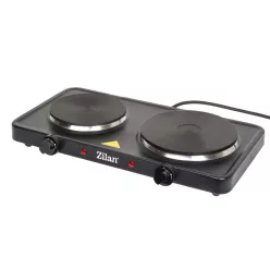 ZLN2181 Zilan ZLN2181 elektromos főzőlap, 2500 W, 2 főzőlap, 2 db hőmérséklet szabályozó, fekete