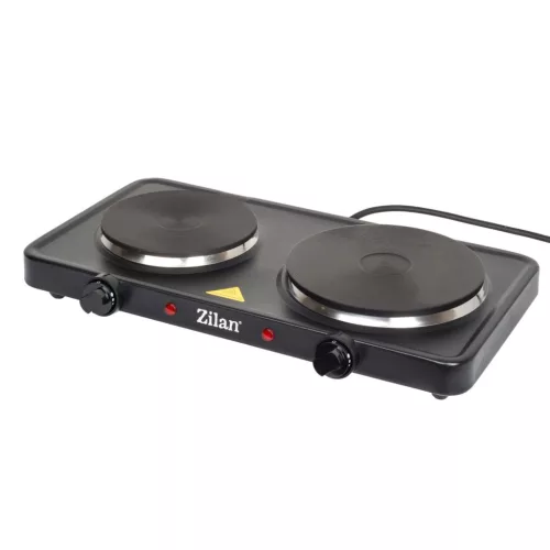 ZLN2181 Zilan ZLN2181 elektromos főzőlap, 2500 W, 2 főzőlap, 2 db hőmérséklet szabályozó, fekete