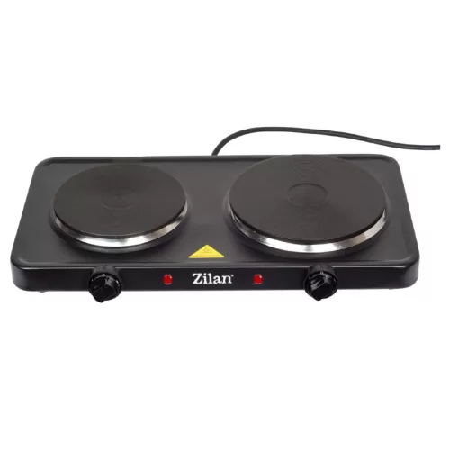 ZLN2181 Zilan ZLN2181 elektromos főzőlap, 2500 W, 2 főzőlap, 2 db hőmérséklet szabályozó, fekete