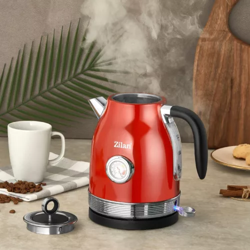 ZLN7033 Zilan ZLN7033 retró vízforraló, 2200 W, 1,7 liter, hőmérsékletkijelzés, 360°-ban forgatható