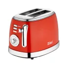 ZLN7040 Zilan ZLN7040 retró kenyérpirító, 850 W, 6 fokozat, 2 szeletes, STOP funkció, piros