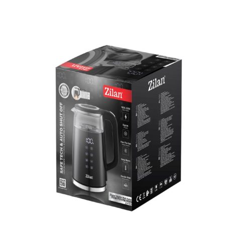 ZLN7859 Zilan ZLN7859 vízforraló, max. 2200 W, 1,5 literes, rejtett fűtőszál, digitális kijelző
