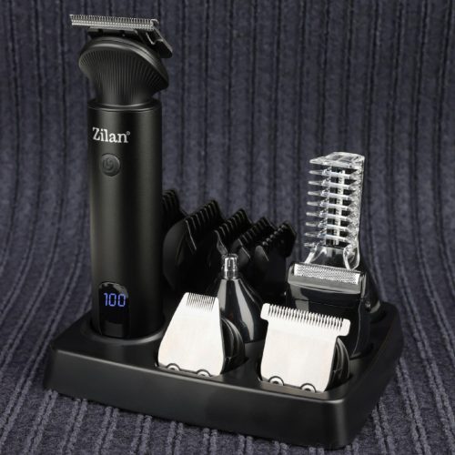 ZLN8672 Zilan ZLN8672 Zeus haj- és testszőrnyíró készlet, rozsdamentes acél penge, 15 féle tartozék