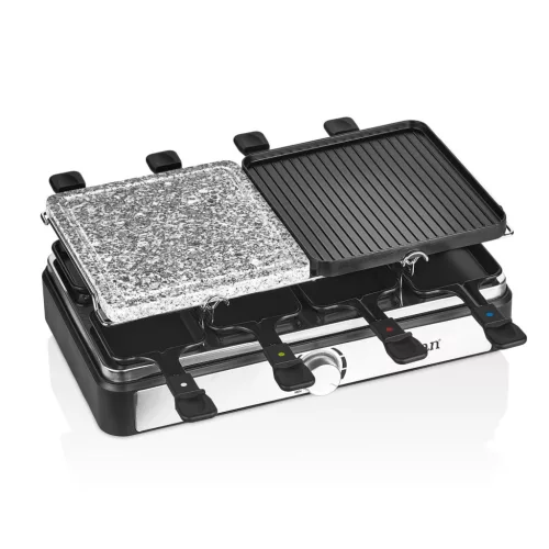 ZLN8863 Zilan ZLN8863 raclette grill, 1500 W, 2 az 1-ben, alumínium sütőlap, tapadásmentes bevonat,