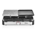 ZLN8863 Zilan ZLN8863 raclette grill, 1500 W, 2 az 1-ben, alumínium sütőlap, tapadásmentes bevonat,
