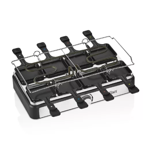 ZLN8863 Zilan ZLN8863 raclette grill, 1500 W, 2 az 1-ben, alumínium sütőlap, tapadásmentes bevonat,
