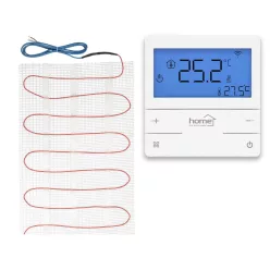 Fűtőszőnyeg hidegburkolat alá, 11m², csomag III