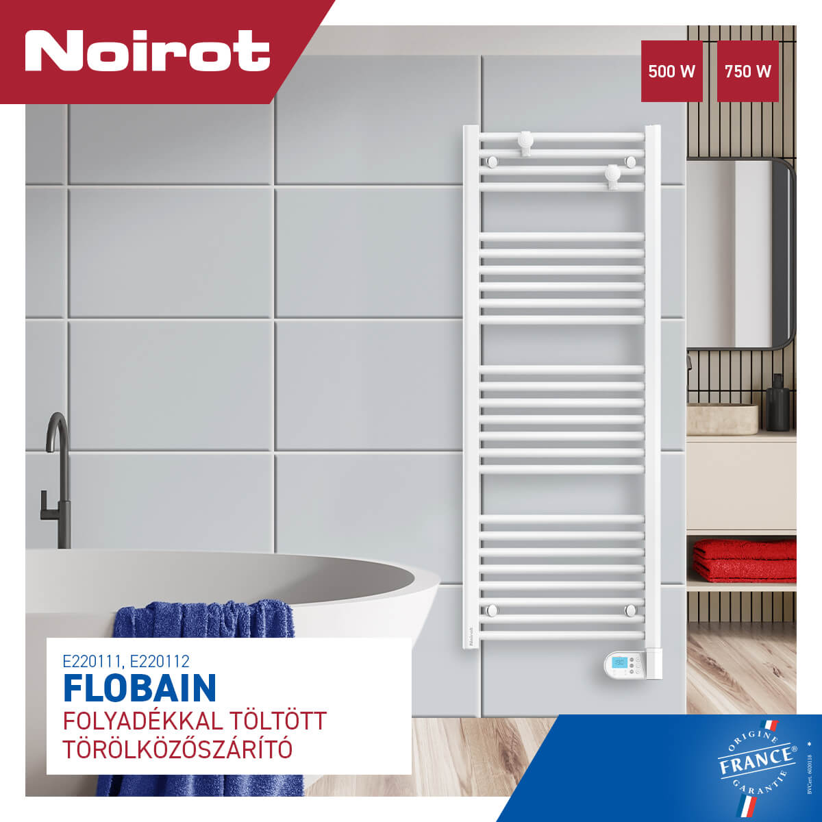 Flobian folyadékkal töltött törölközőszárító